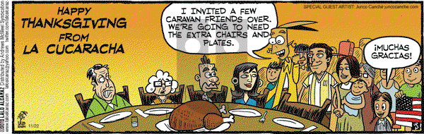 La Cucaracha on Thursday November 22, 2018 Comic Strip