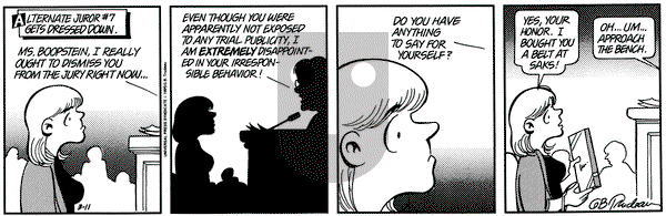 Doonesbury on Saturday March 11, 1995 Comic Strip