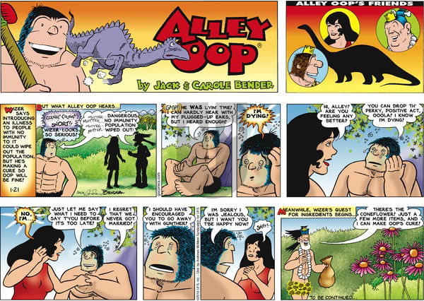 Alley Oop on Sunday January 21, 2018 Comic Strip
