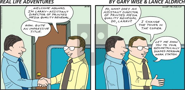 Real Life Adventures on Sunday October 19, 2014 Comic Strip