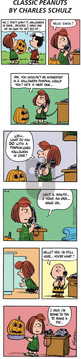 Peanuts - Sunday November 6, 2016 Comic Strip