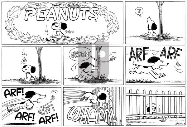 Peanuts on Sunday October 10, 1954 Comic Strip