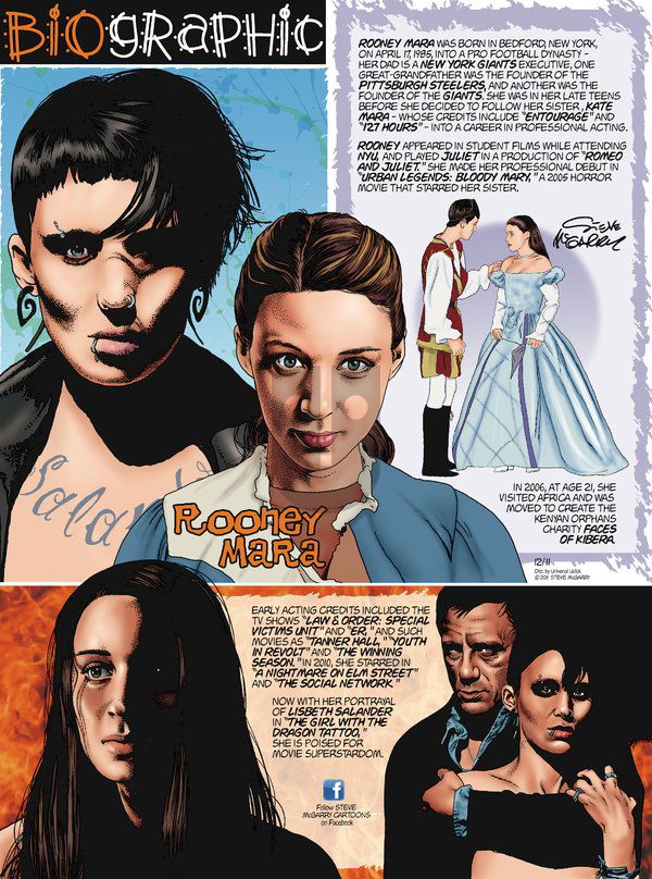 Biographic on Sunday December 11, 2011 Comic Strip