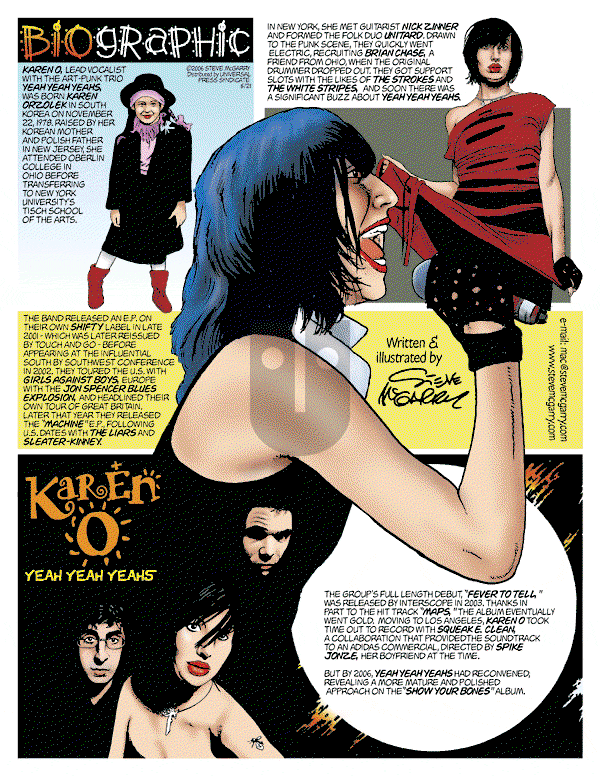 Biographic on Sunday May 21, 2006 Comic Strip
