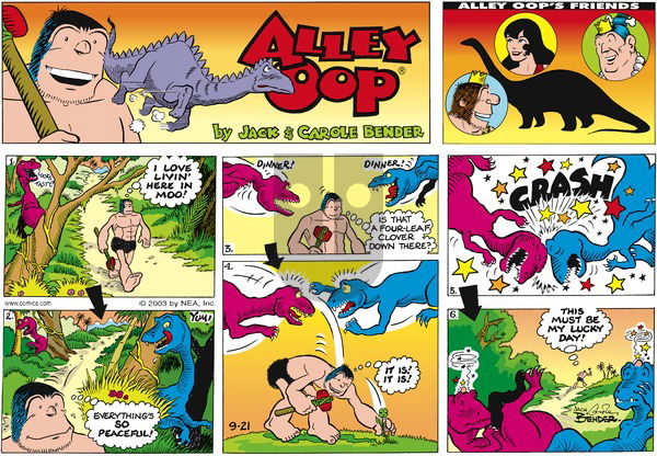 Alley Oop on Sunday September 21, 2003 Comic Strip