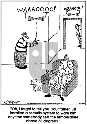 Close to Home on Tuesday November 16, 1993 Comic Strip