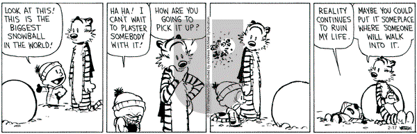 Calvin and Hobbes - Friday February 17, 2023 Comic Strip