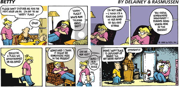 Betty on Sunday March 8, 1998 Comic Strip