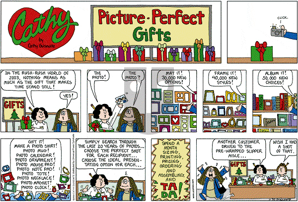 Cathy Classics - Sunday November 30, 2003 Comic Strip
