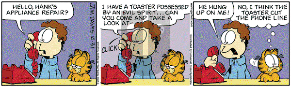 Garfield on Friday October 31, 2003 Comic Strip