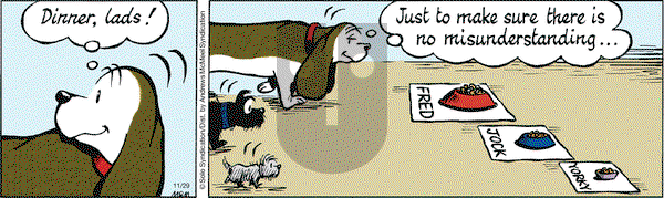 Fred Basset on Thursday November 29, 2018 Comic Strip