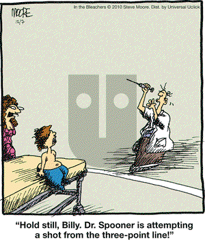 In the Bleachers on Tuesday December 7, 2010 Comic Strip