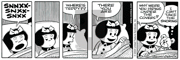Nancy on Sunday July 31, 2005 Comic Strip