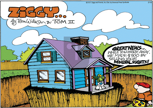 Ziggy - Sunday February 18, 2007 Comic Strip