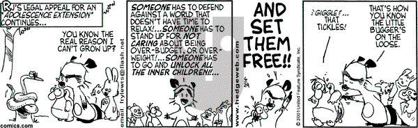 Over the Hedge on Wednesday August 14, 2002 Comic Strip