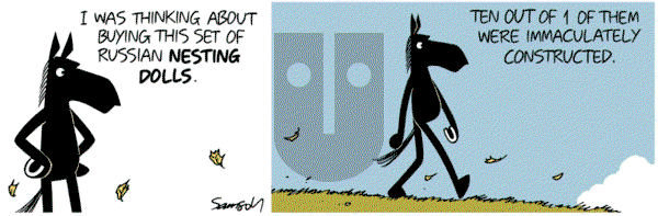 Dark Side of the Horse on Saturday October 28, 2017 Comic Strip
