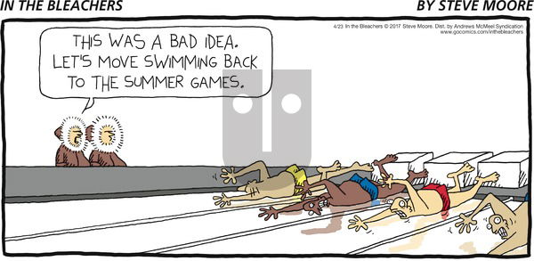 In the Bleachers on Sunday April 23, 2017 Comic Strip