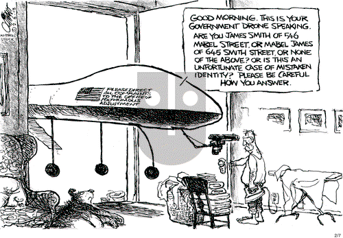 Pat Oliphant - Thursday February 7, 2013 Comic Strip