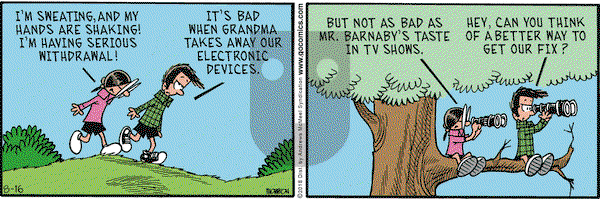 Grand Avenue on Thursday August 16, 2018 Comic Strip