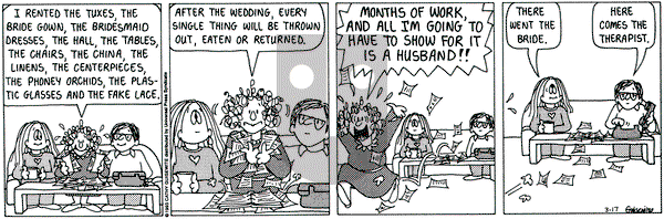 Cathy Classics on Wednesday March 17, 1993 Comic Strip