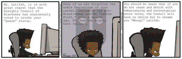 The Boondocks - Thursday March 27, 2003 Comic Strip