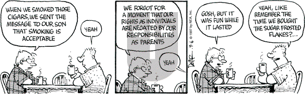 Betty on Saturday September 6, 1997 Comic Strip