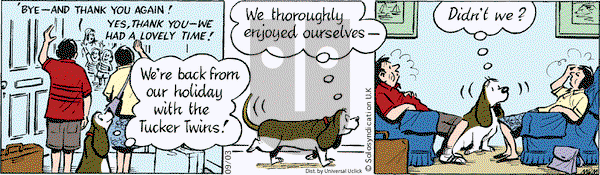 Fred Basset - Wednesday September 3, 2014 Comic Strip