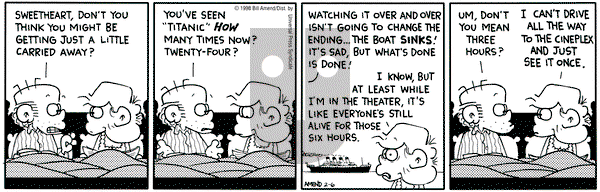 FoxTrot on Friday February 6, 1998 Comic Strip