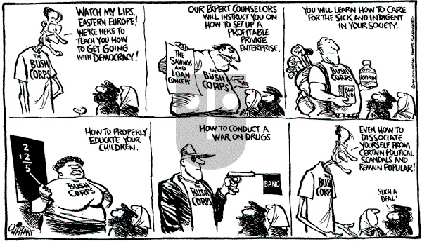 Pat Oliphant - Tuesday May 15, 1990 Comic Strip
