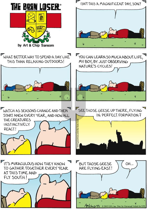 The Born Loser on Sunday October 7, 2012 Comic Strip