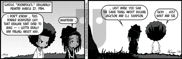 The Boondocks on Tuesday February 7, 2012 Comic Strip