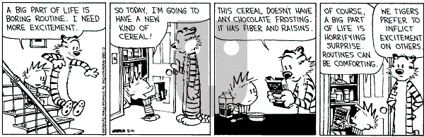 Calvin and Hobbes - Wednesday May 10, 1995 Comic Strip