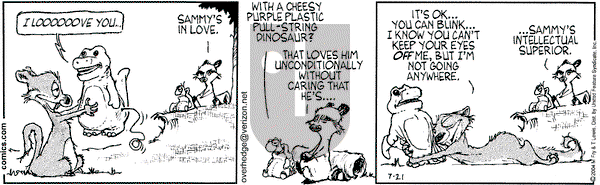 Over the Hedge on Wednesday July 21, 2004 Comic Strip