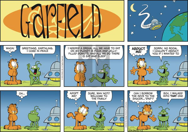 Garfield - Sunday April 2, 2023 Comic Strip