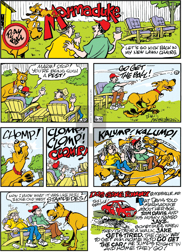 Marmaduke on Sunday June 19, 2011 Comic Strip