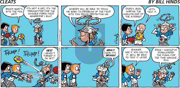Cleats - Sunday February 17, 2008 Comic Strip