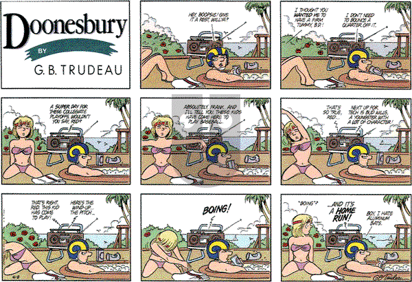 Doonesbury on Sunday June 8, 1986 Comic Strip