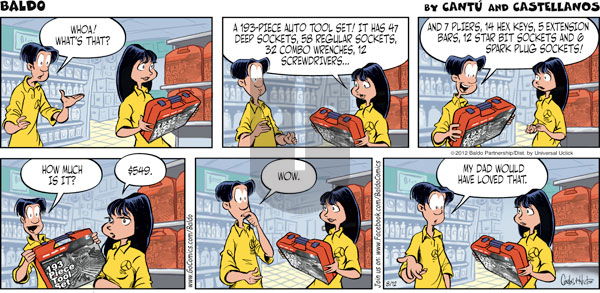 Baldo - Sunday August 12, 2012 Comic Strip