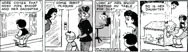 Nancy on Friday May 13, 1949 Comic Strip