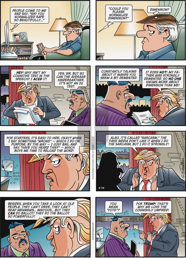 Doonesbury - Sunday April 14, 2024 Comic Strip