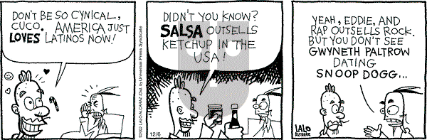 La Cucaracha on Friday December 6, 2002 Comic Strip