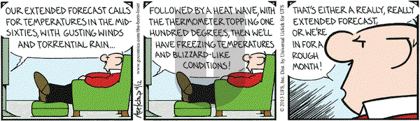 The Born Loser on Friday April 12, 2013 Comic Strip