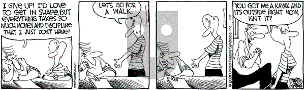 The Buckets on Saturday February 10, 2001 Comic Strip