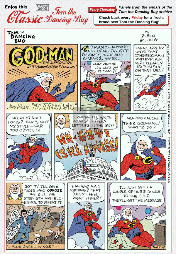 Tom the Dancing Bug on Thursday April 17, 2014 Comic Strip
