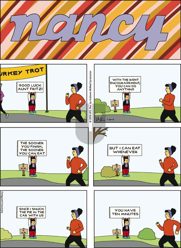 Nancy on Sunday November 24, 2019 Comic Strip