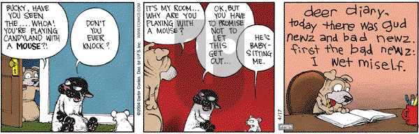 Get Fuzzy on Saturday April 17, 2004 Comic Strip