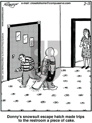 Close to Home on Tuesday February 13, 2001 Comic Strip
