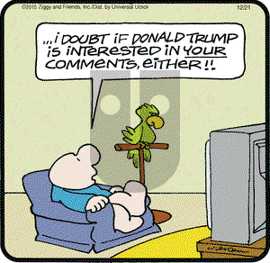 Ziggy on Monday December 21, 2015 Comic Strip