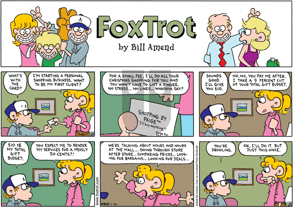FoxTrot on Monday December 8, 2008 Comic Strip