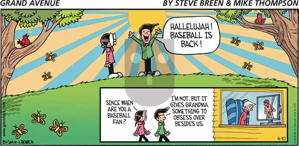 Grand Avenue on Sunday April 10, 2016 Comic Strip